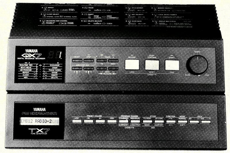 Yamaha QX7 | Sequencers | Yamaha black boxes online archive