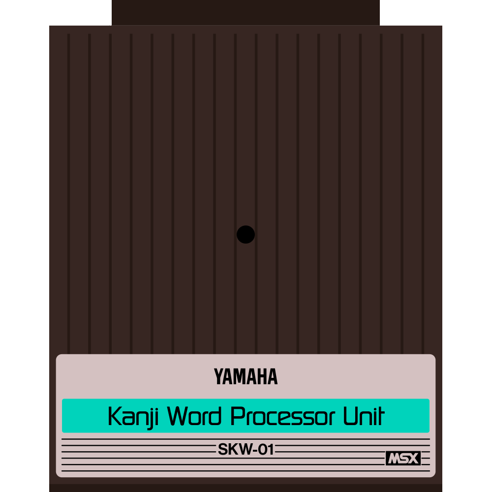 Yamaha SKW01 Kanji elaboratore di testi MSX