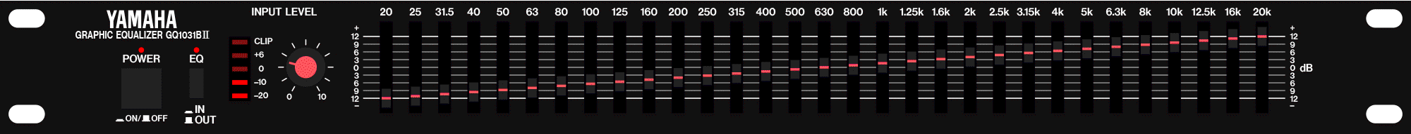 Yamaha GQ1031BII equalizzatore grafico rack