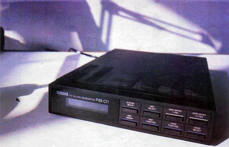 Yamaha FB01 on Making Music, Nov 1986
