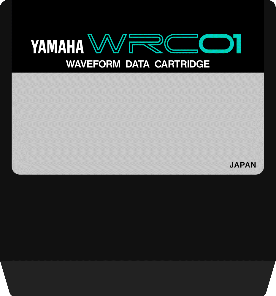 Yamaha WRC01 waveform data cartridge RX5 PTX8