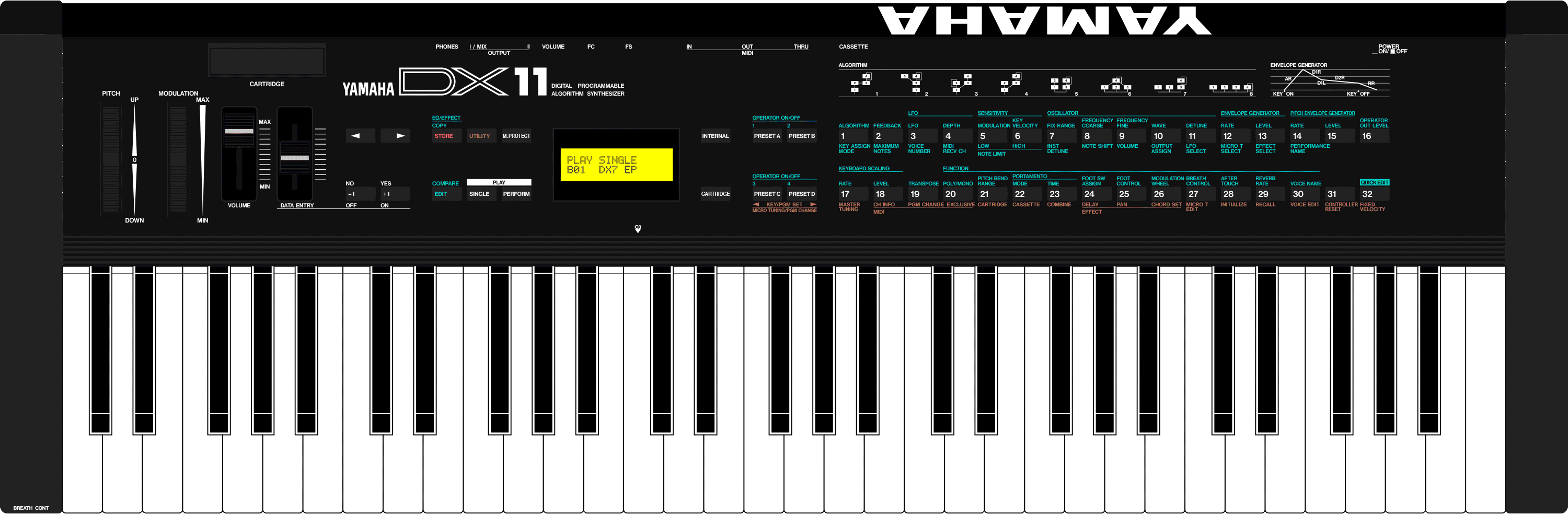 yamaha piano 76 keys