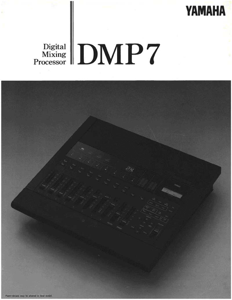 Yamaha DMP7 digital mixer