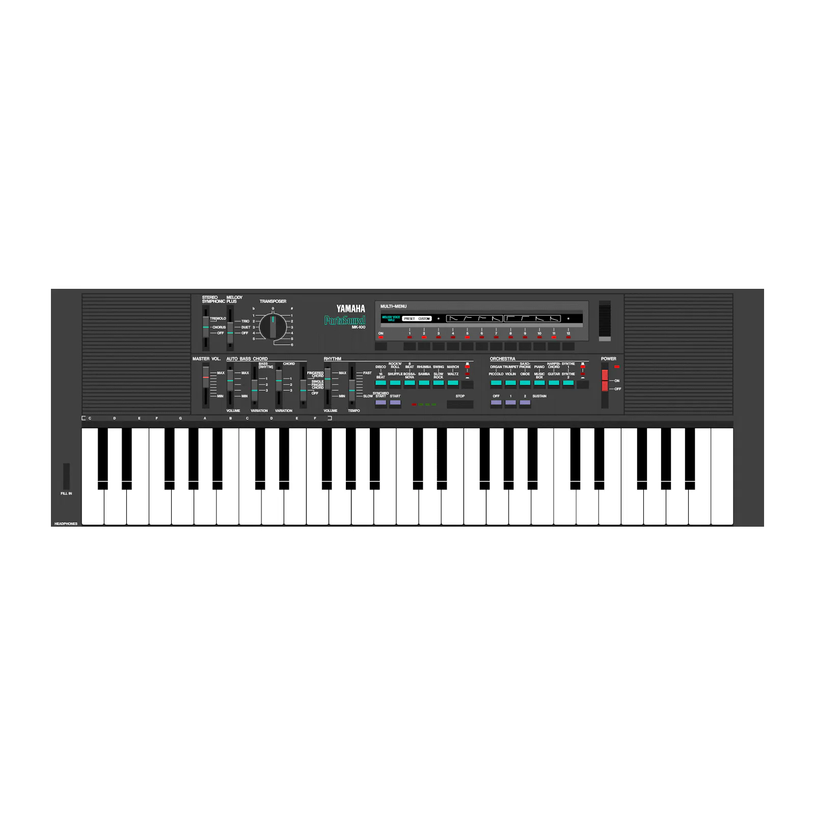 Yamaha MK100 | Portasound | Yamaha black boxes online archive Yamaha MK100 | Portasound | Yamaha black boxes online archive