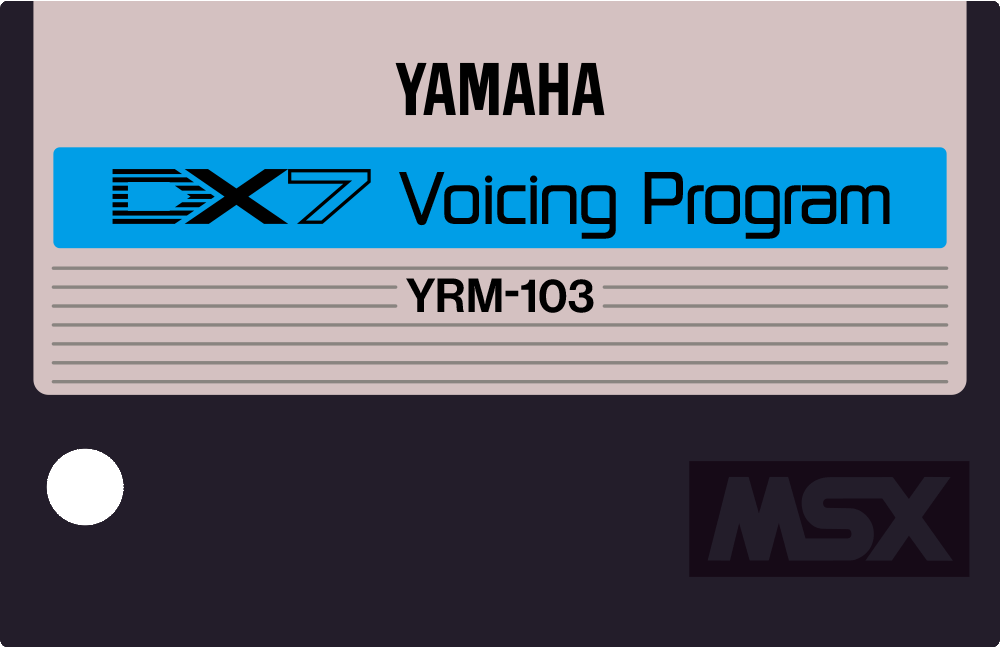 Yamaha YRM103 DX7 Voicing cartridge