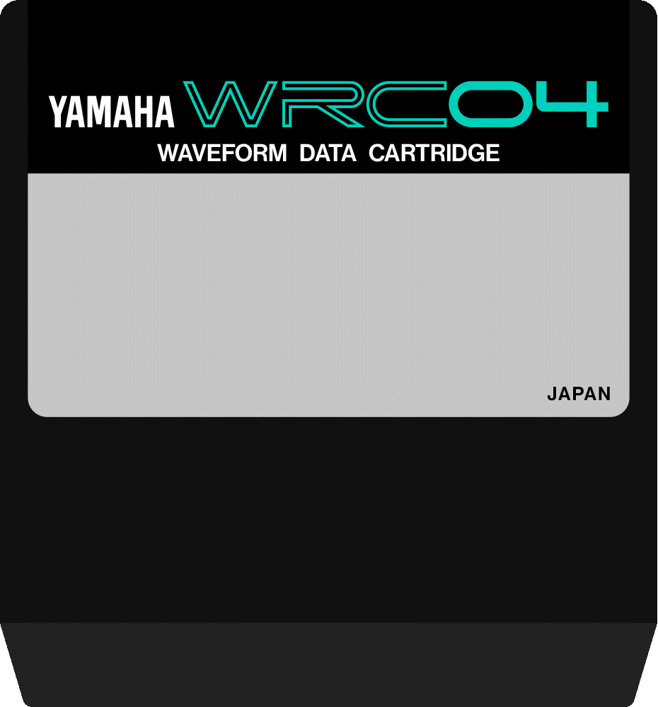 YAMAHA WRC02 Jazz & Fusion ROMカードリッジ YAMAHA WRC02 Jazz & Fusion ROMカードリッジ