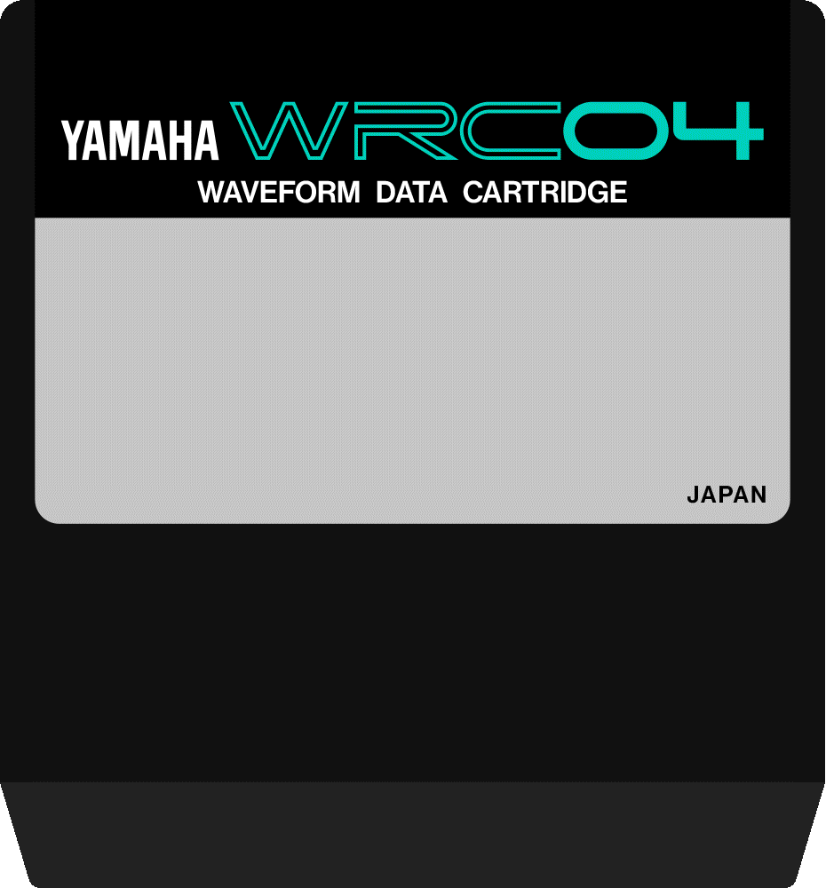 Yamaha WRC04 waveform rom cartridge RX5 PTX8