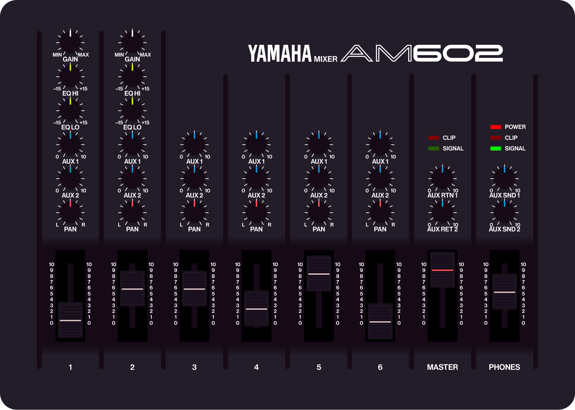 Yamaha mixer AM602