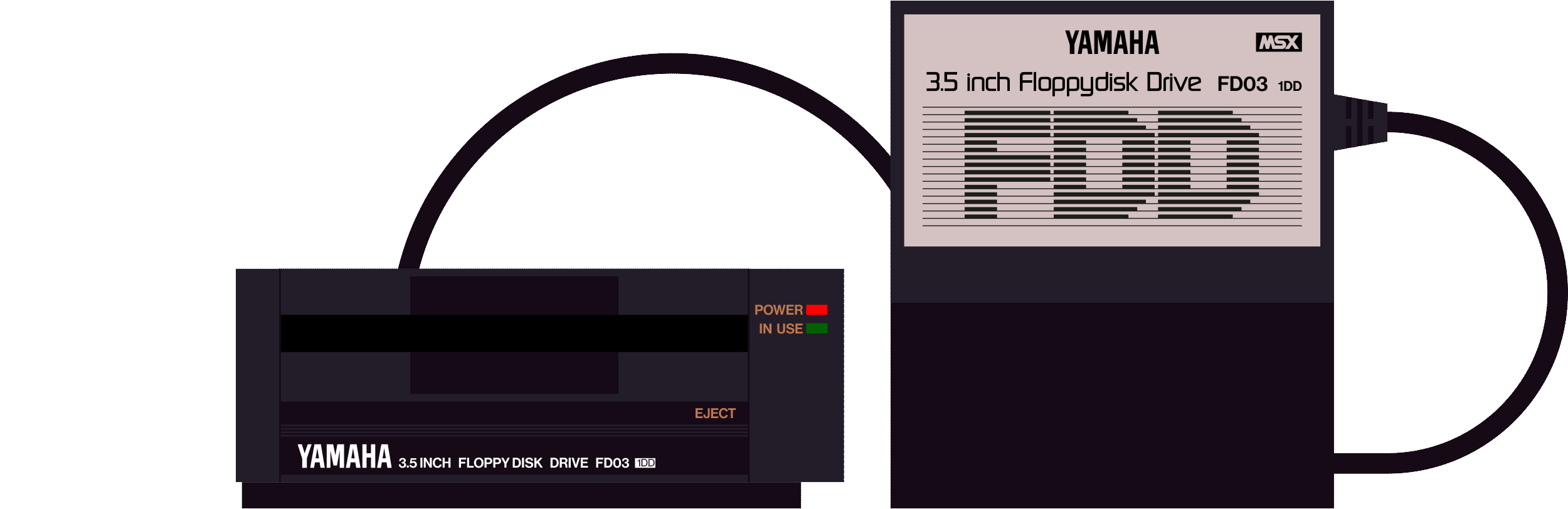 YAMAHA MSX FD-03 FD03フロッピーディスクドライブ 外付け Yamaha FD03 | Computer Accessories | Yamaha black boxes online archive