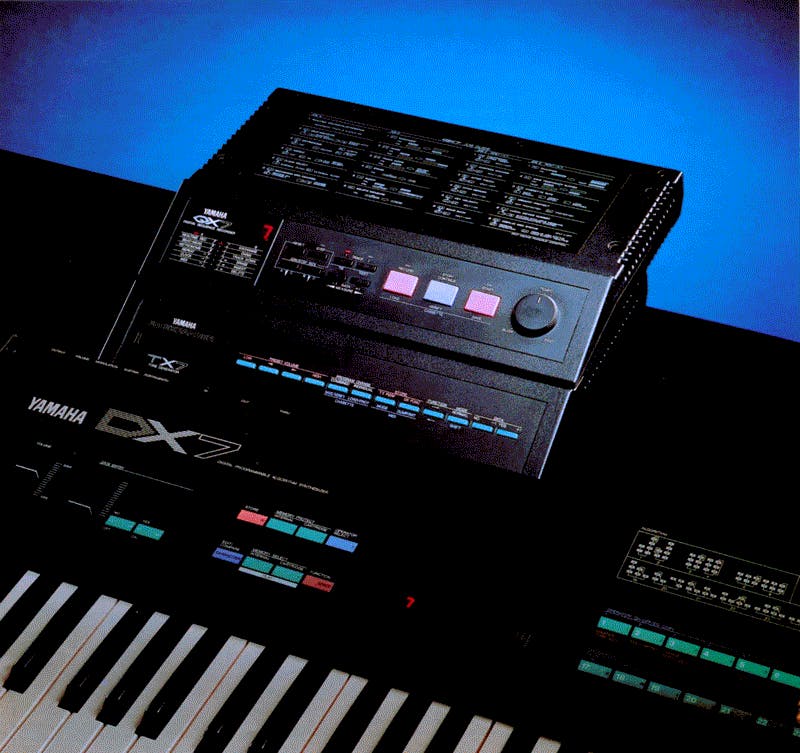Yamaha TX7 in a System 7 stack