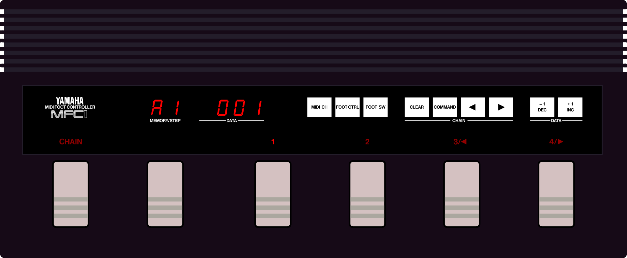 yamaha mfc1 midi foot controller