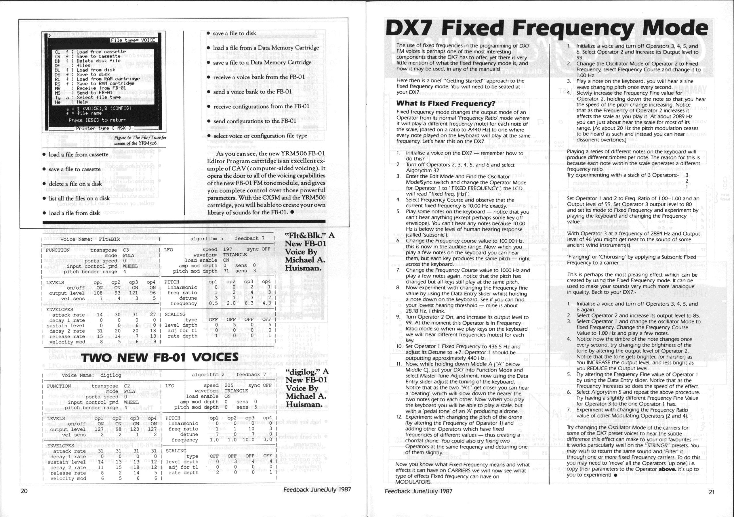 Yamaha X-Seriew Owner Club Feedback 1987 3 pdf