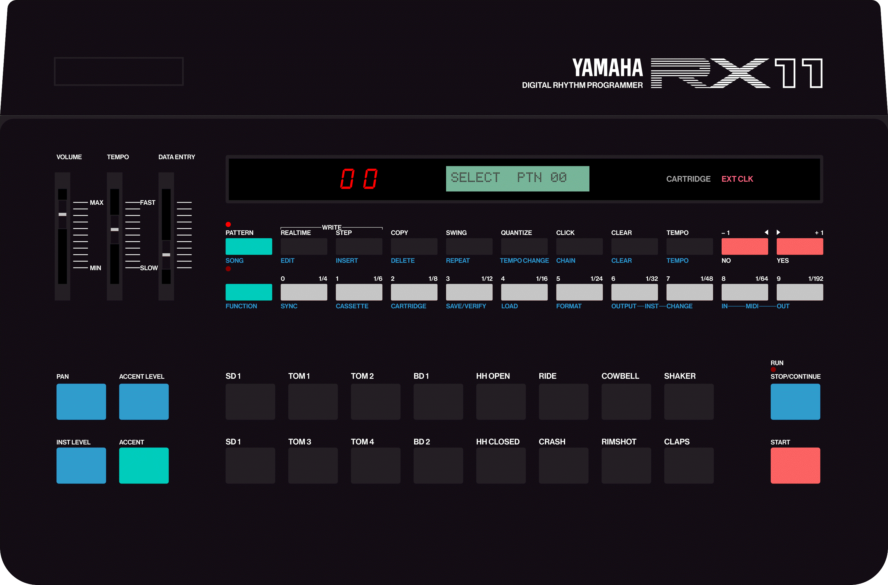 新作入荷定番YAMAHA ヤマハ RX11 DIGITAL RHYTHM PROGRAMMER ドラム リズムマシン パーカッション ヴィンテージ シンセサイザー リズムマシン