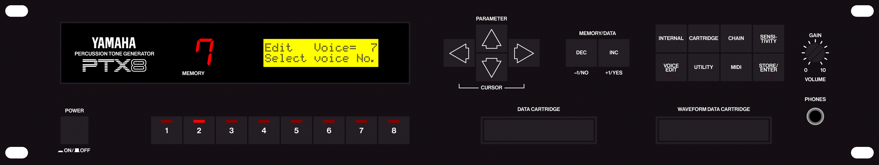 Yamaha PTX8 | Drums | Yamaha black boxes online archive