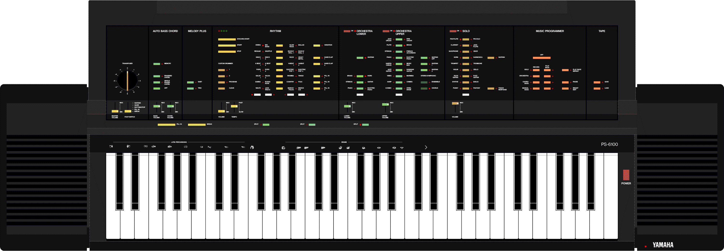 keyboard yamaha ps 6100