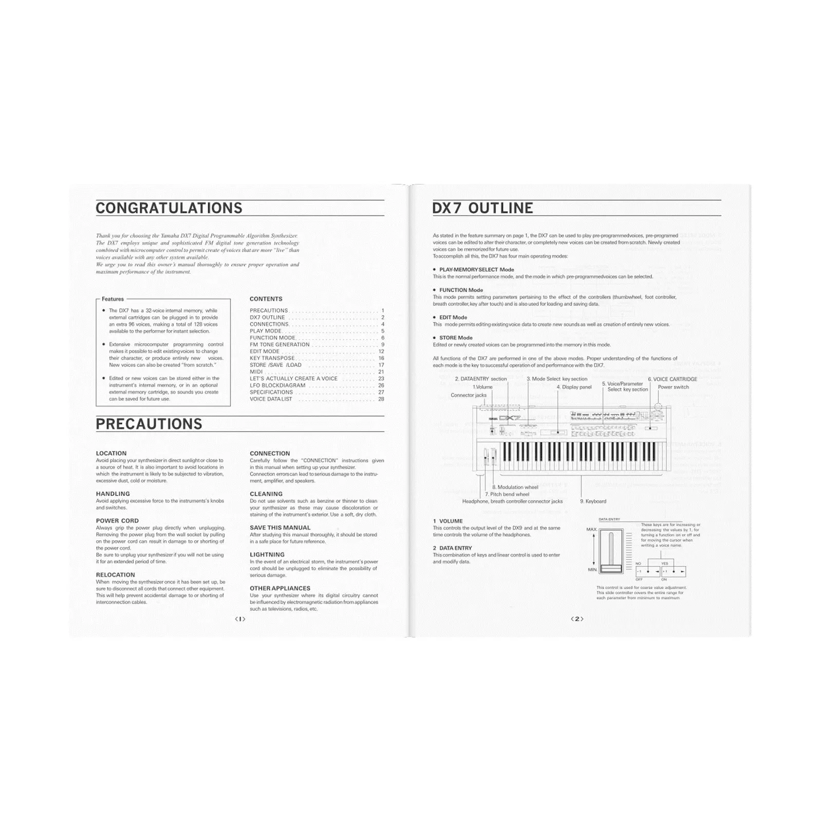 Yamaha DX7 Owner's Manual + Performance Notes | Yamaha black boxes Yamaha DX7 Owner's Manual + Performance Notes | Yamaha black boxes