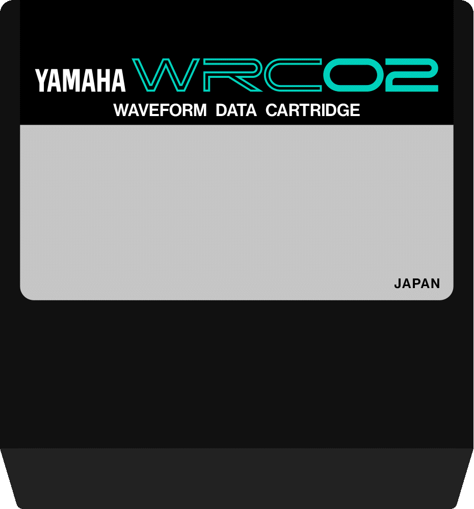 Yamaha WRC02 waveform rom cartridge RX5 PTX8