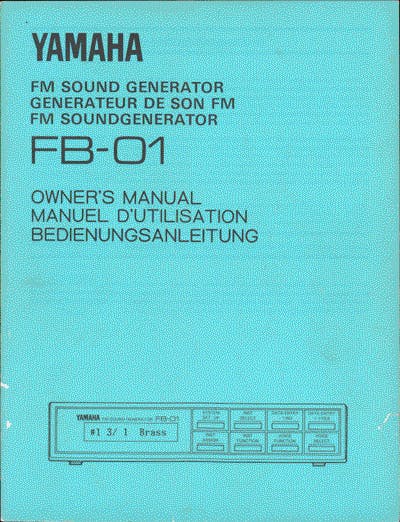 Yamaha FB01 Manual