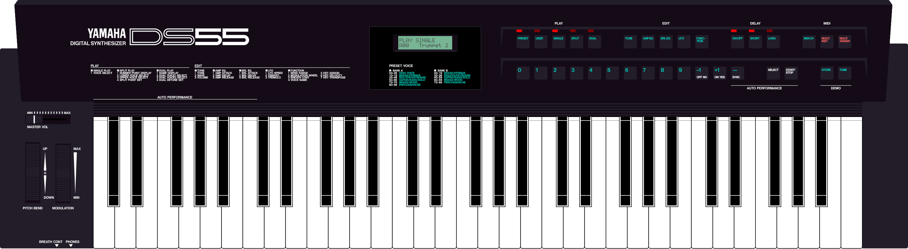 Yamaha EOS DS55 fm 4op digital synthesizer