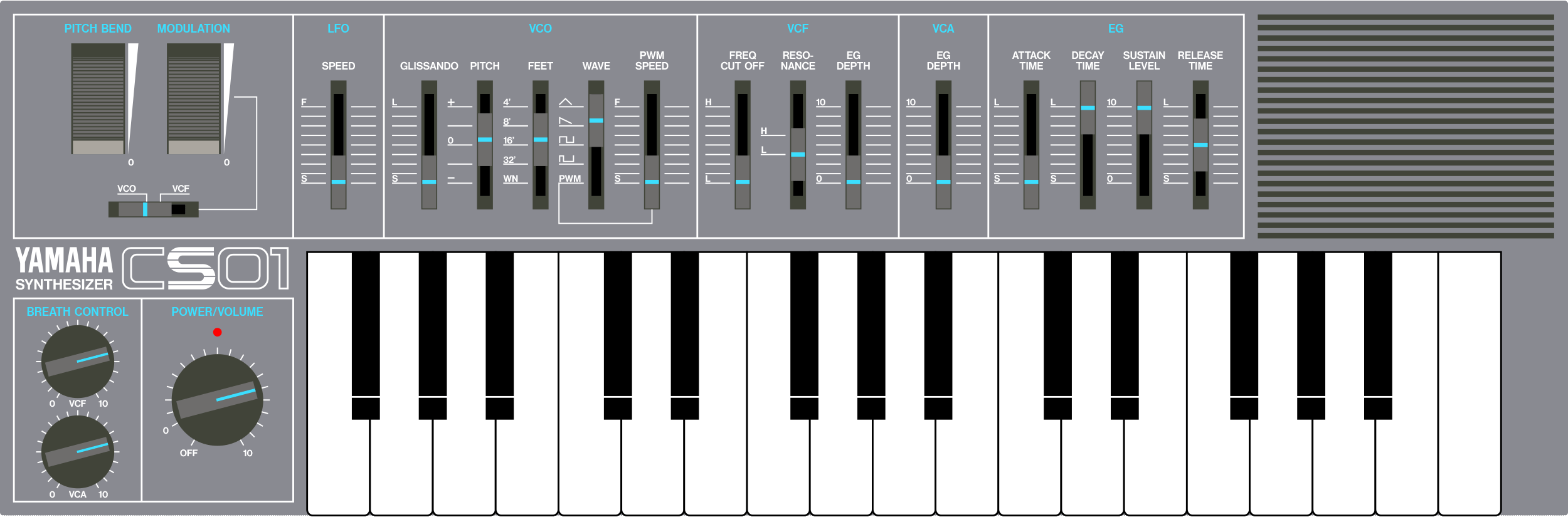 Yamaha CS01 analog micro synthesizer