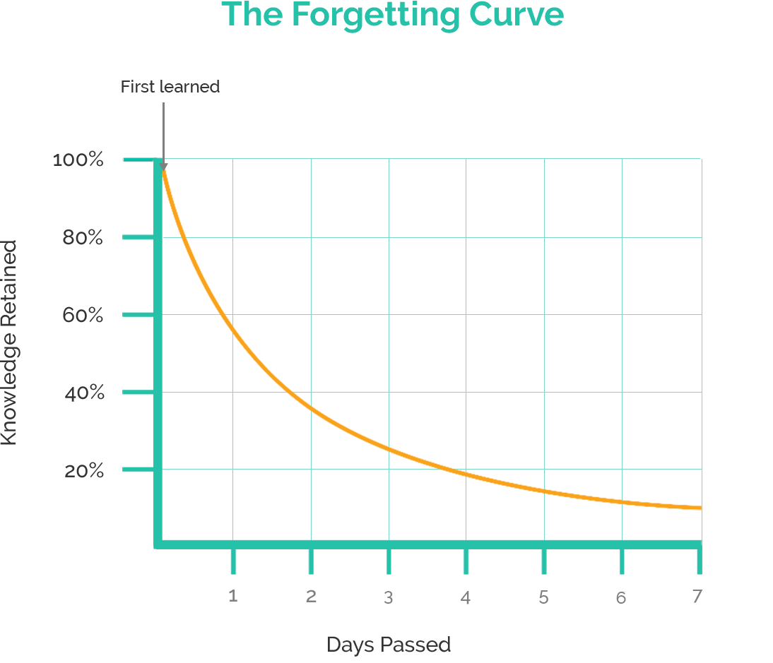 Forgot something? It's not your fault – it's the forgetting curve | The ...