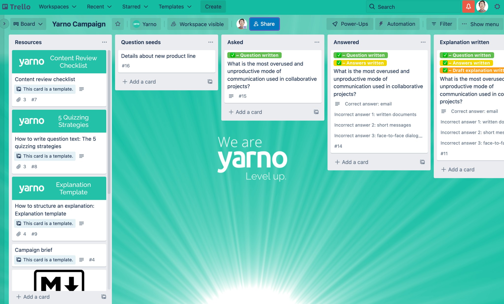 Trello screenshot