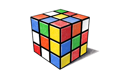 Uncompleted Rubik's Cube