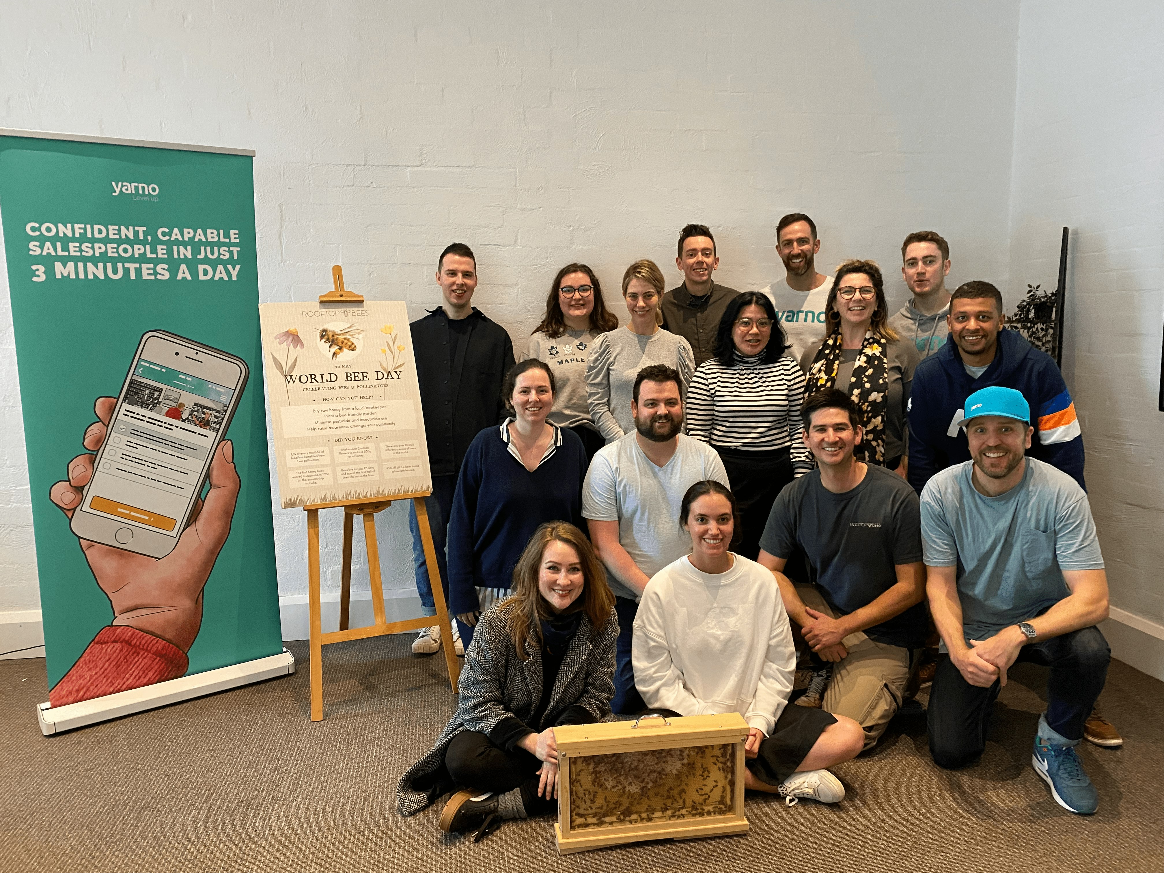The Yarno team with Rooftop Bees