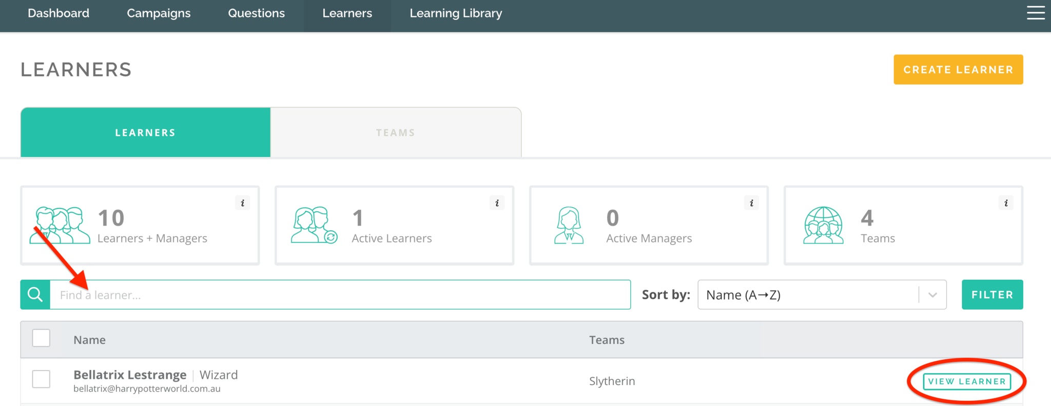 Finding a learner