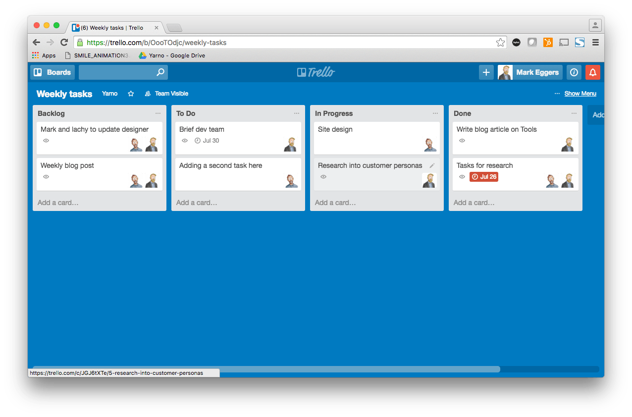 Trello board