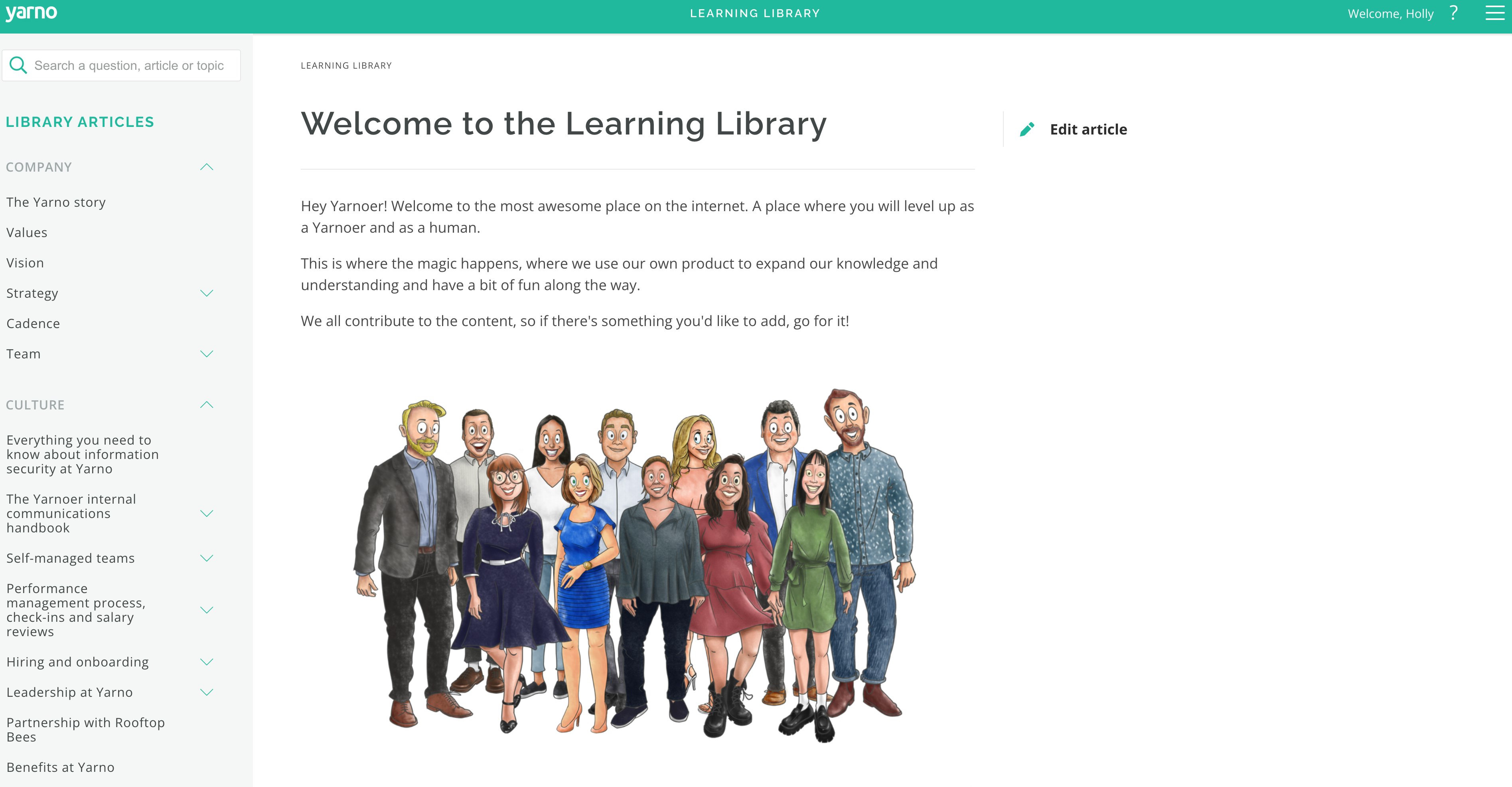 Welcome to the Learning Library