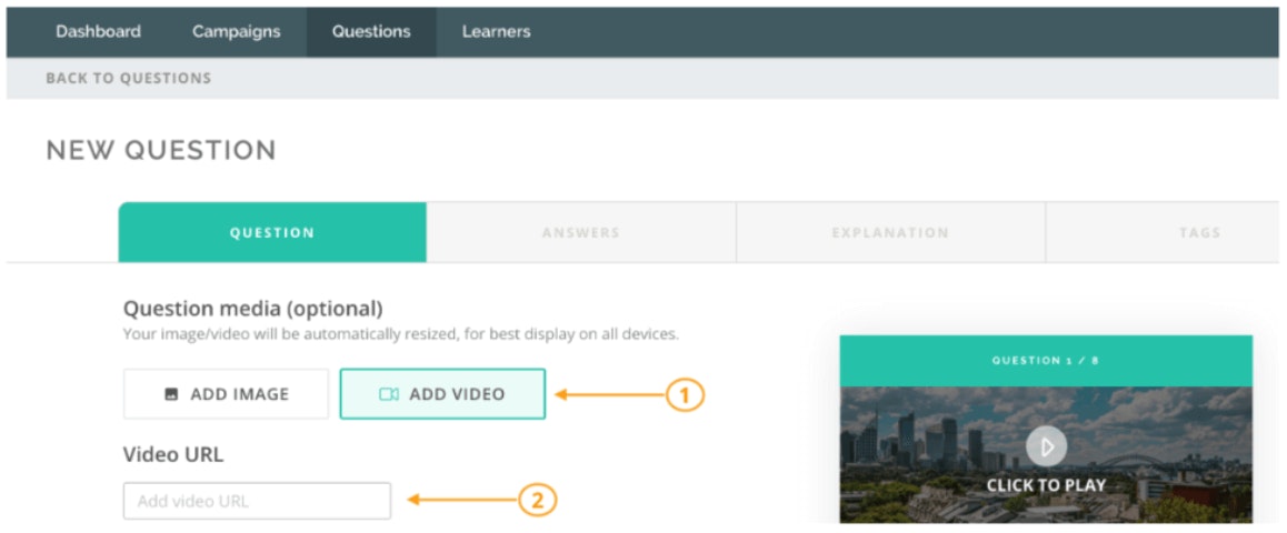 How to add a video