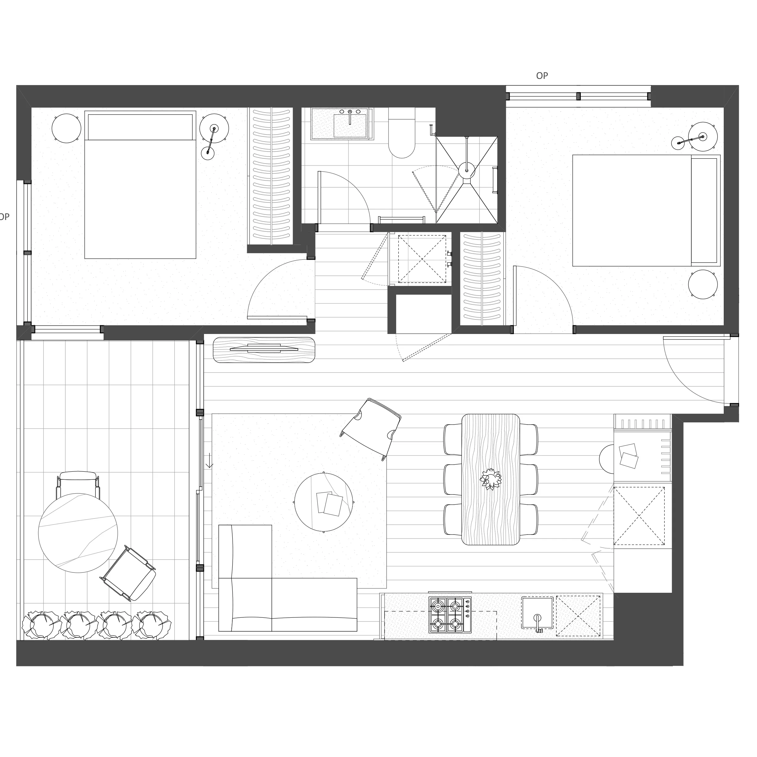 2 Bedroom, 1 Bathroom, 1 Carpark