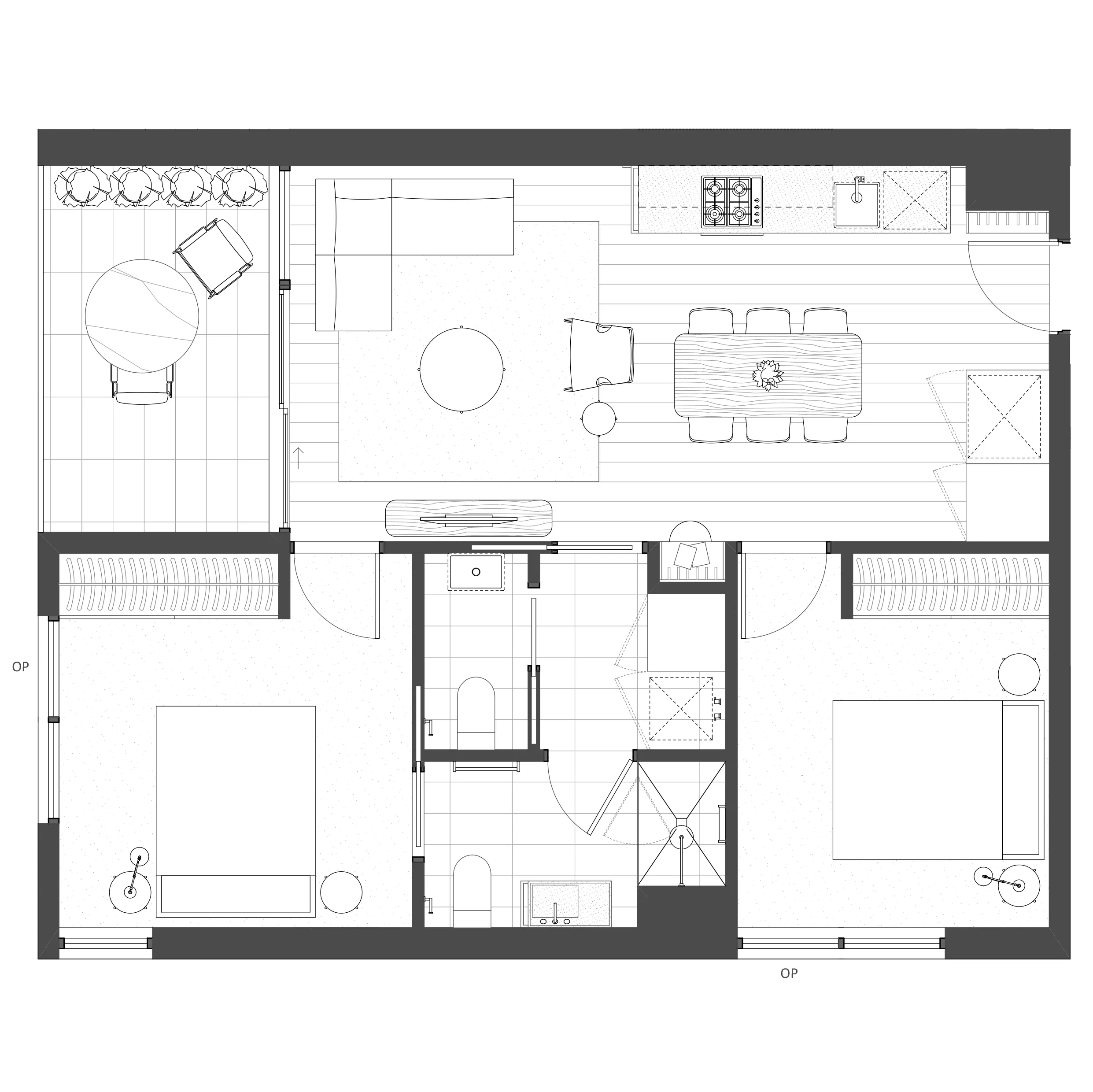 2 Bedroom, 1 Bathroom, 1 Carpark
