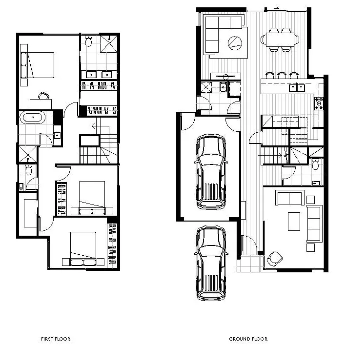 3 Bedroom, 3 Bathroom, 2 Carpark