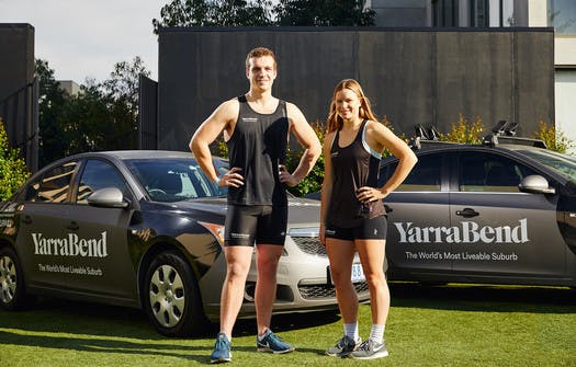 YarraBend's newest ambassadors – Hannah Scott and Logan Dutton 