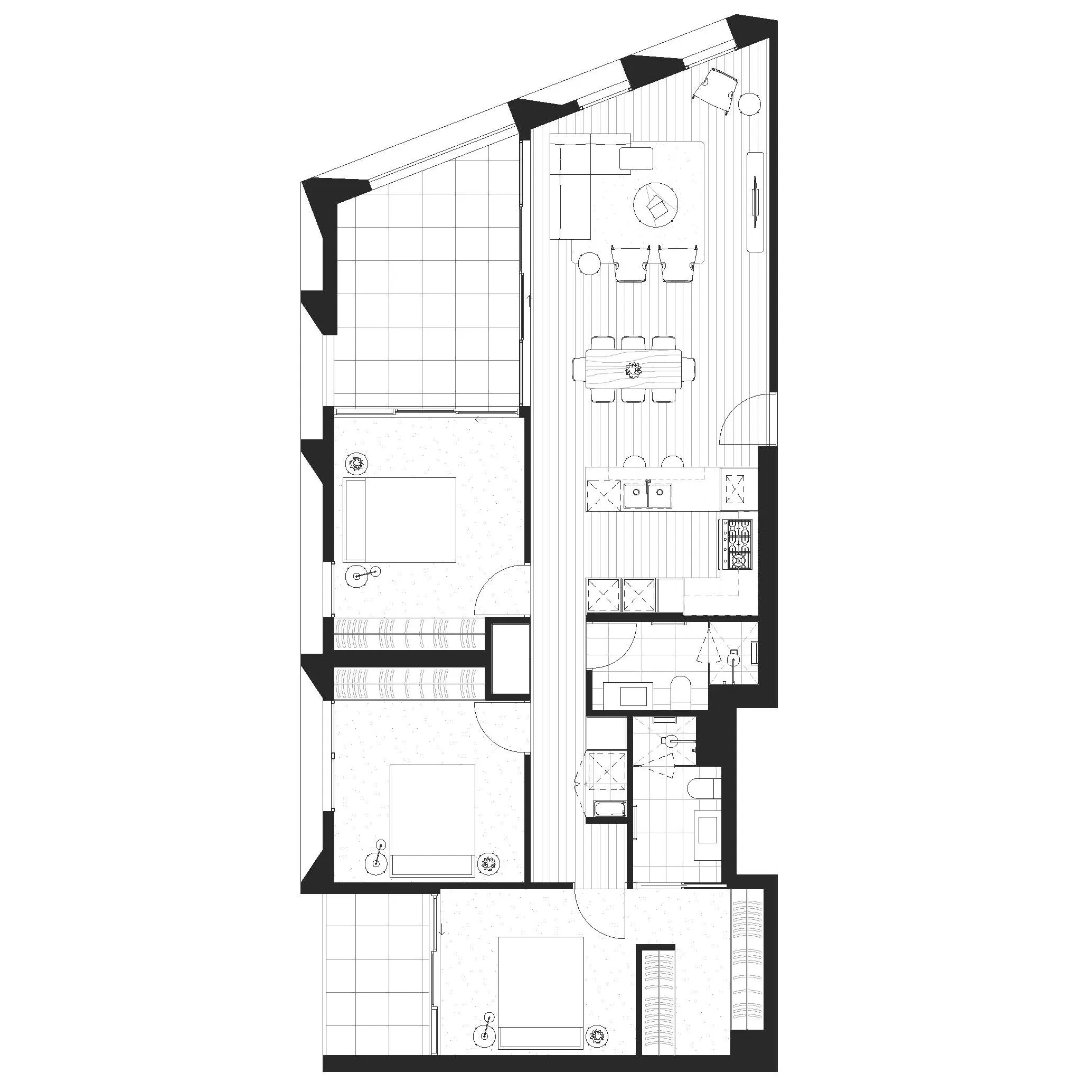 3 Bedroom, 2 Bathroom, 2 Carpark