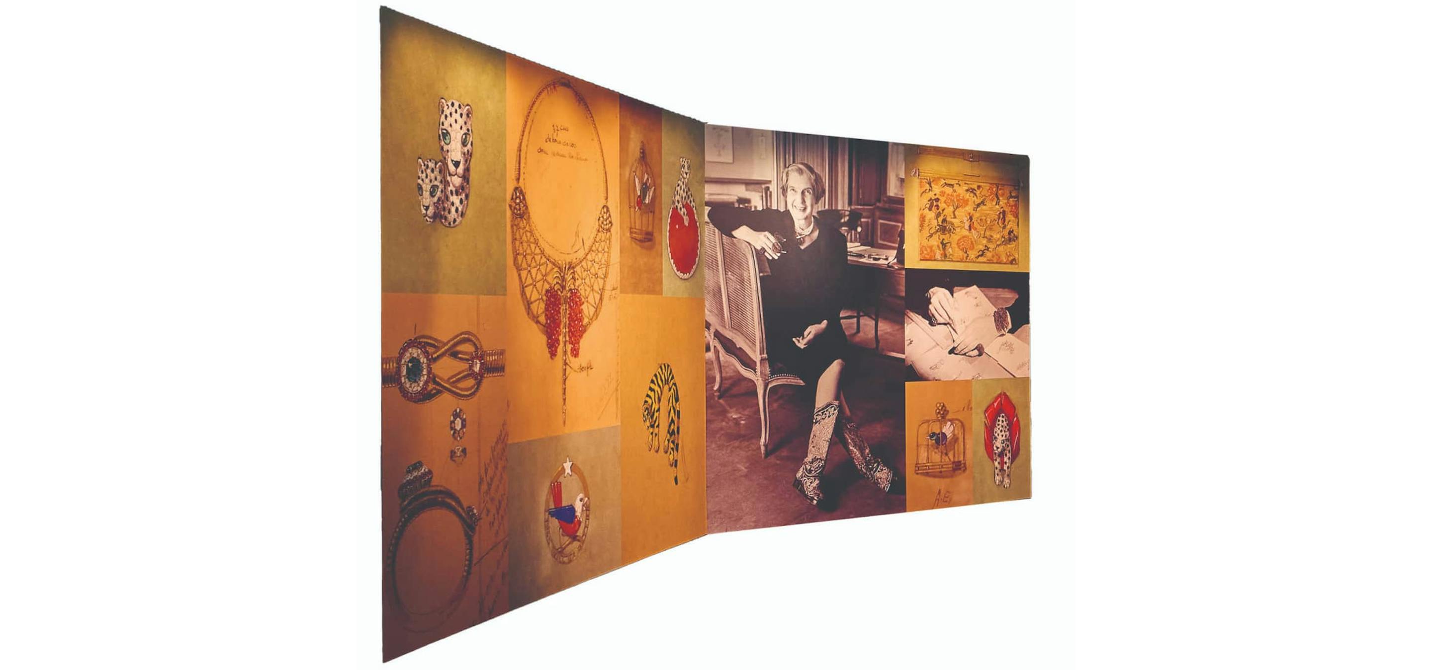 展览内的贞·杜桑主题展墙