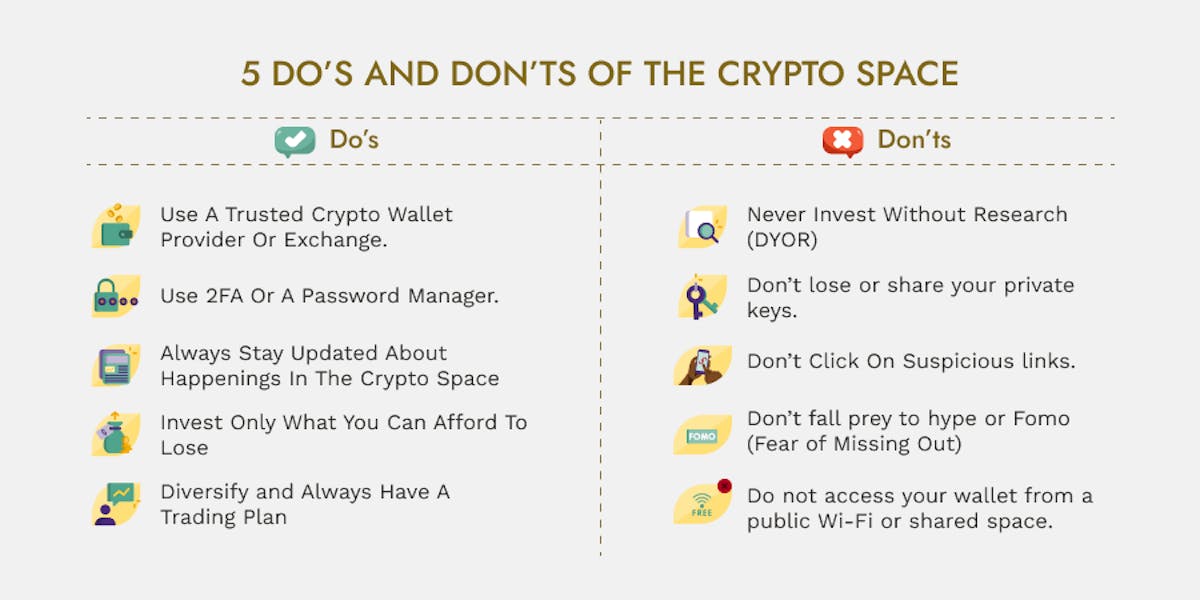 The 5 Do's And Don'ts Of The Crypto Space