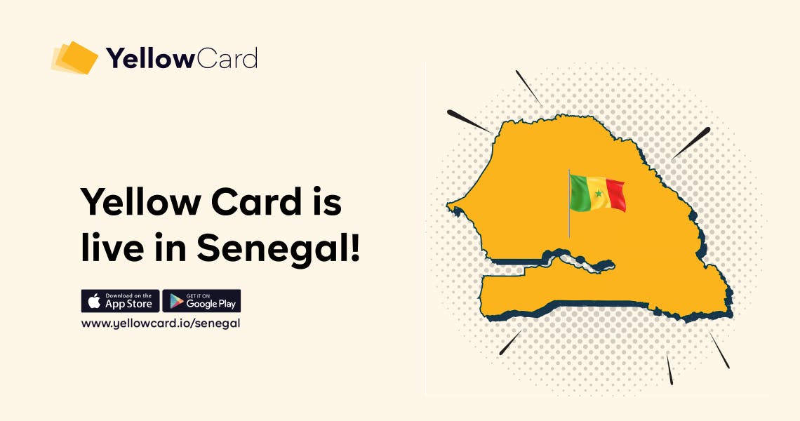 Yellow Card is live in Senegal