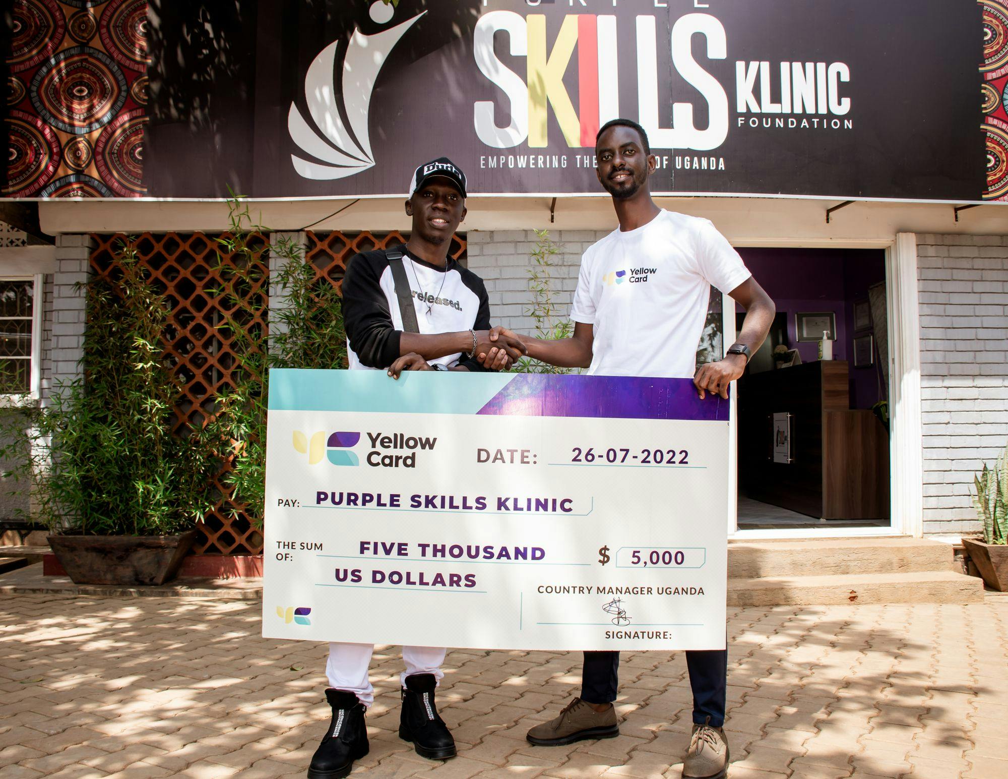 Yellow Card Donates $5,000 For Youth Empowerment