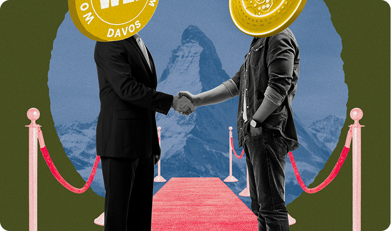 Crypto startups are getting a warm welcome in Davos — thanks to Trump