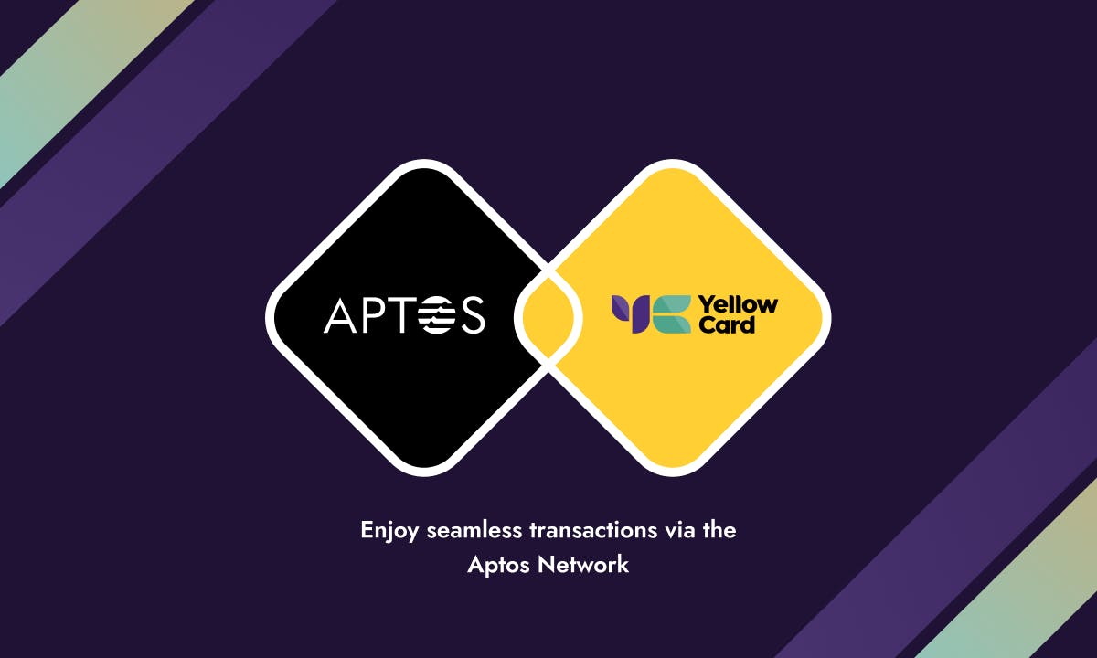 Aptos labs and Yellow Card Logos