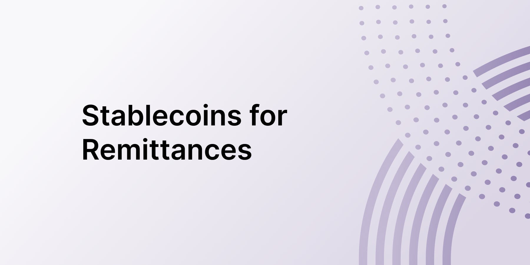 Stablecoins for remittances