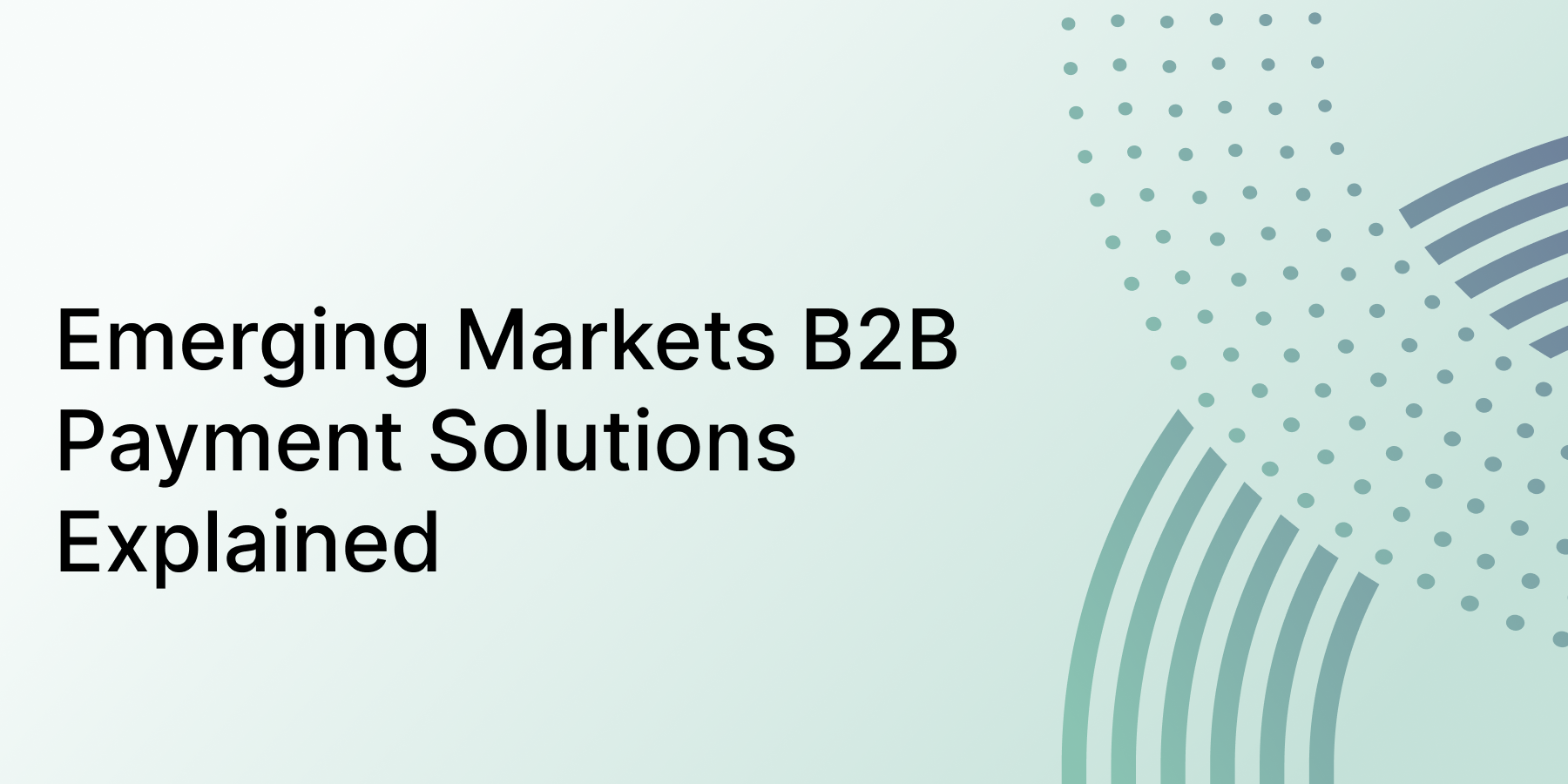 Emerging Markets B2B