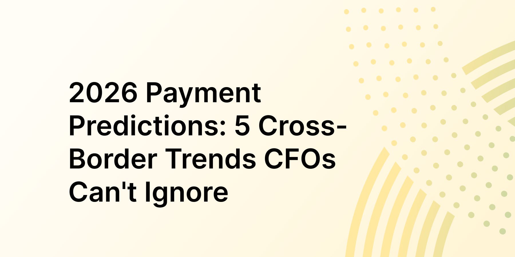 2026 Payment Predictions