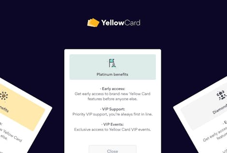 Yellow Card VIP Program benefits