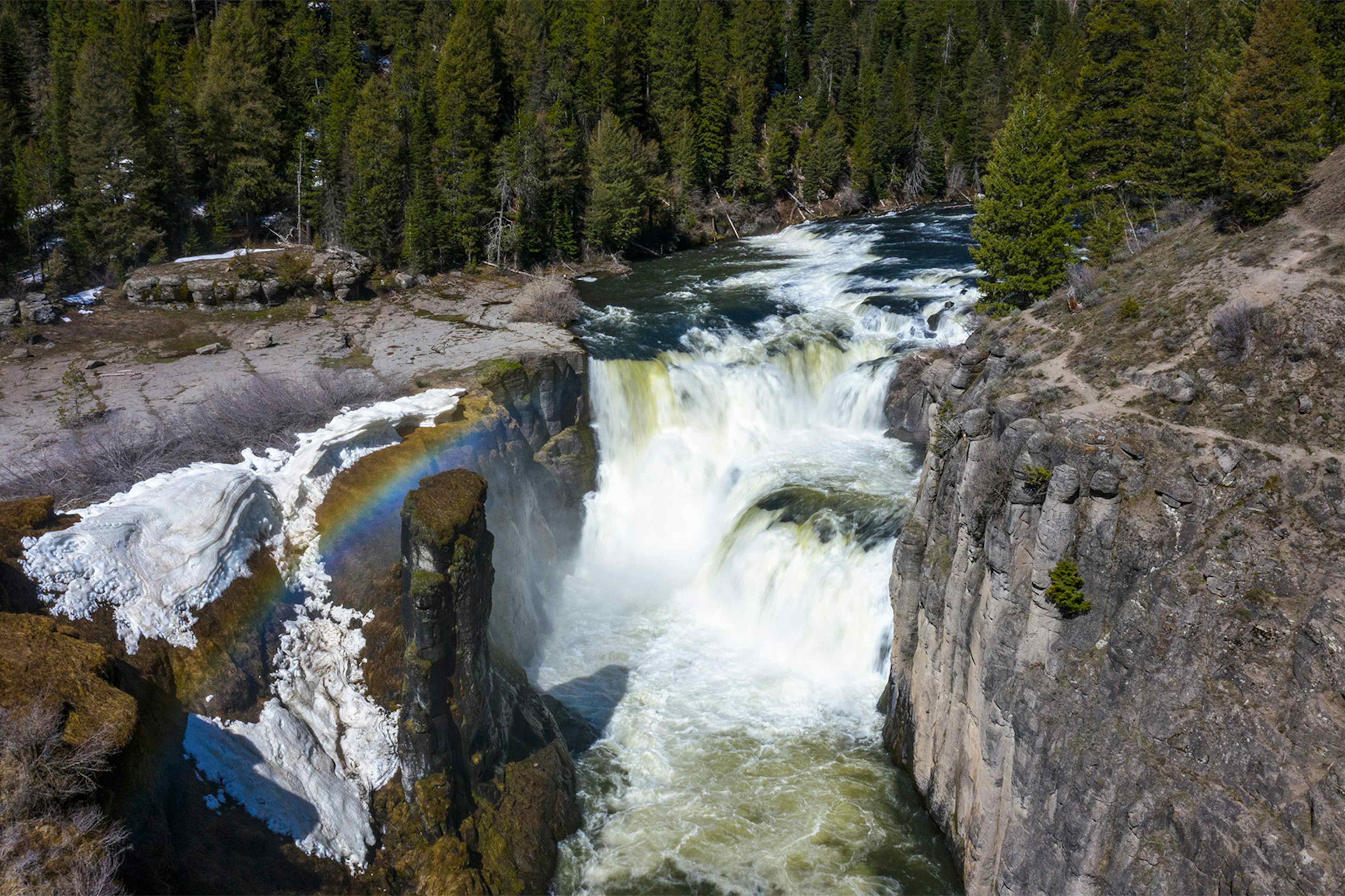 Mesa Falls in Ashton ID, a part of Yellowstone Teton Territory.