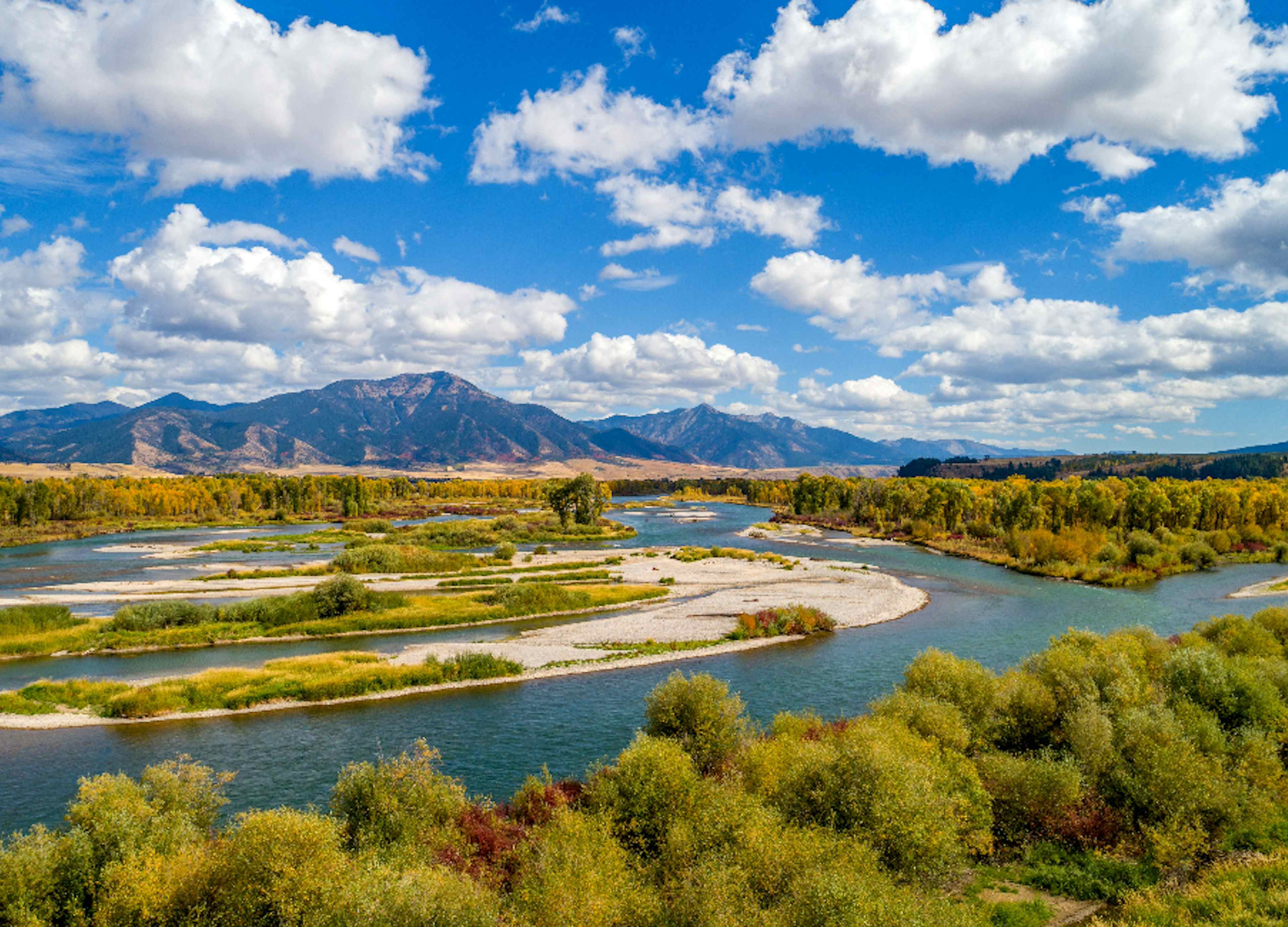 South Fork of the Snake River in Swan Valley ID in Yellowstone Teton Territory