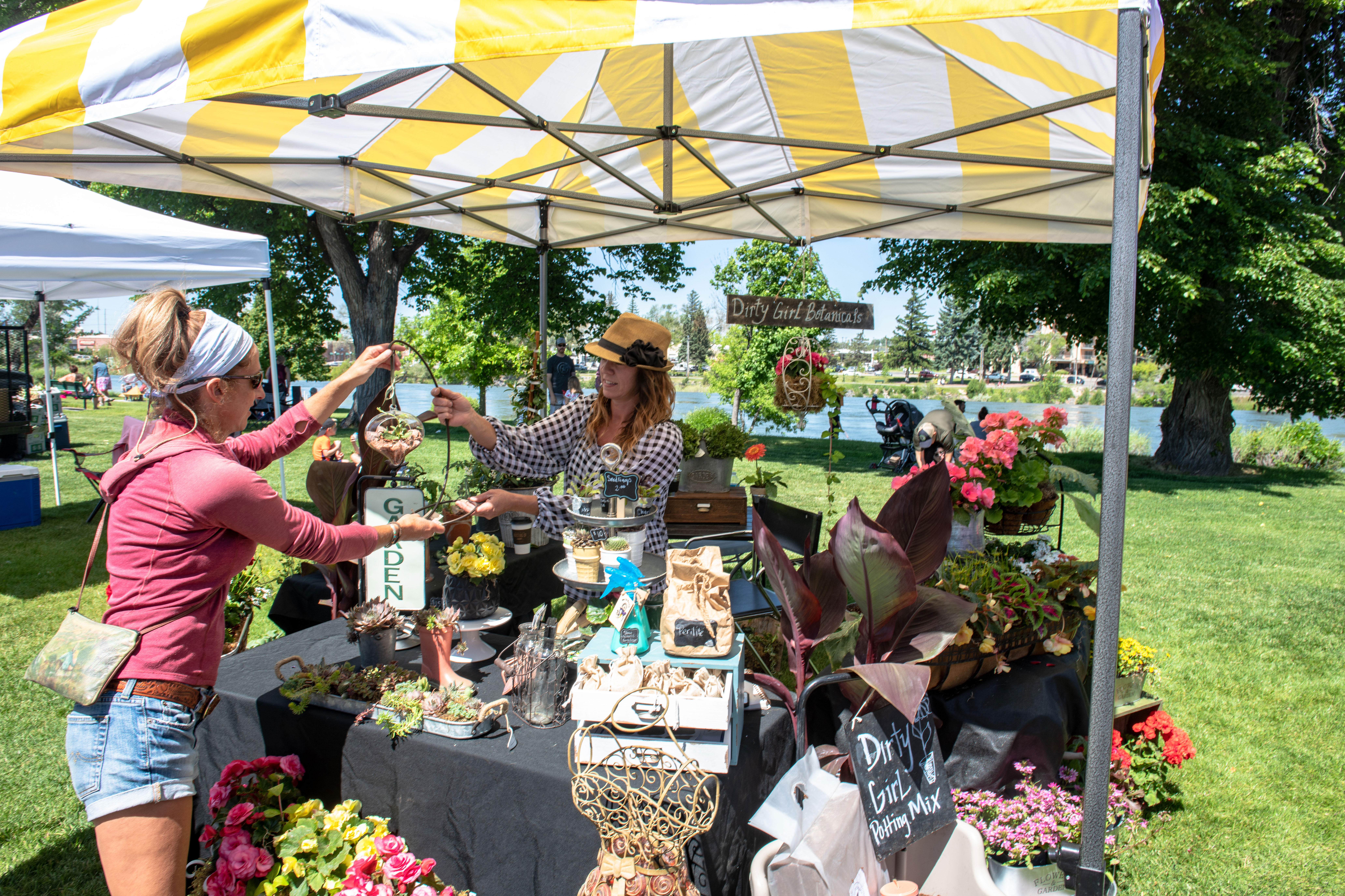 Farmer's market in Idaho Falls, a part of Yellowstone Teton Territory in Eastern Idaho.